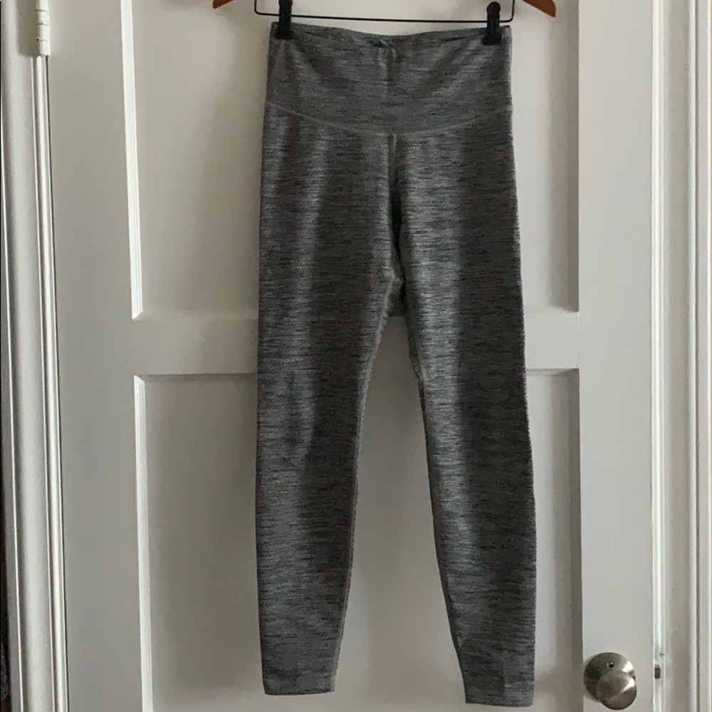 High waisted grey leggings